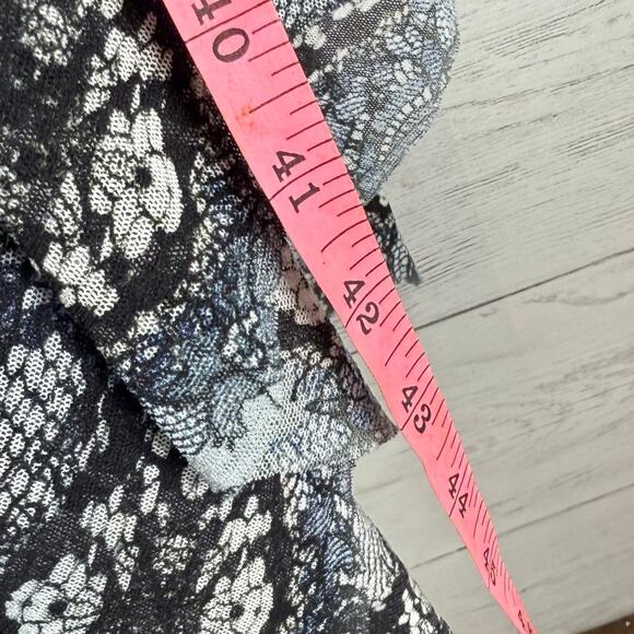 Fuzzi small snake print blue black dress midi Italy glam whimsygoth lace luxury - Picture 7 of 8